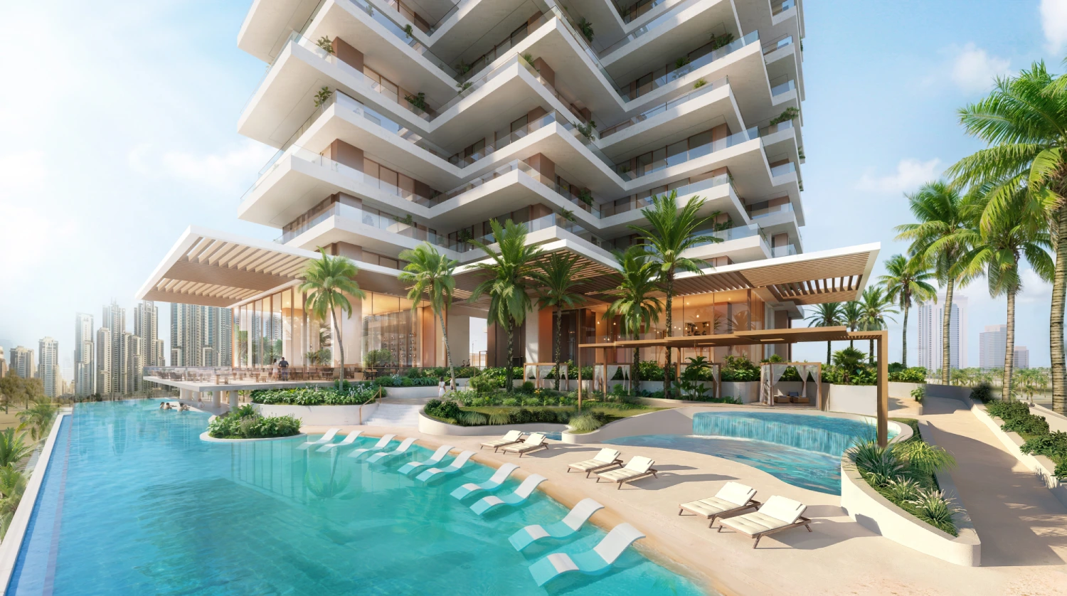 Podium Level Swimming Pool